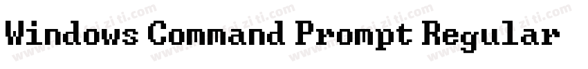 Windows Command Prompt Regular字体转换